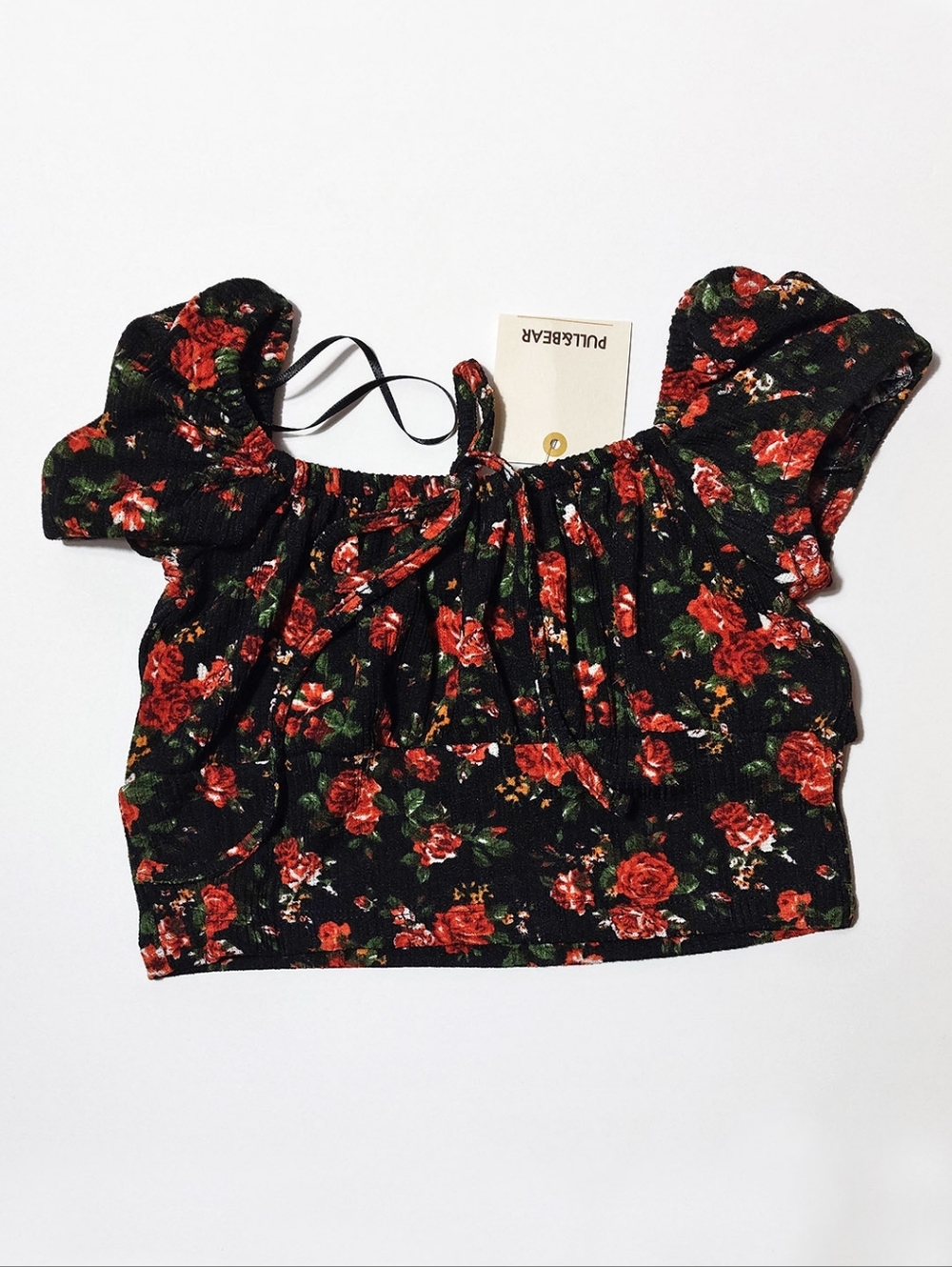 NWT Pull&Bear Floral Crop Top